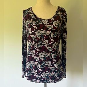 Long sleeve Top | Floral | Size S